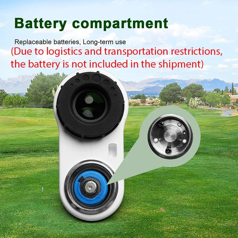 Golf/Hunting Laser Rangefinder 600m Slope, High Accuracy Range Finder with Vibration Flag-Lock Angle