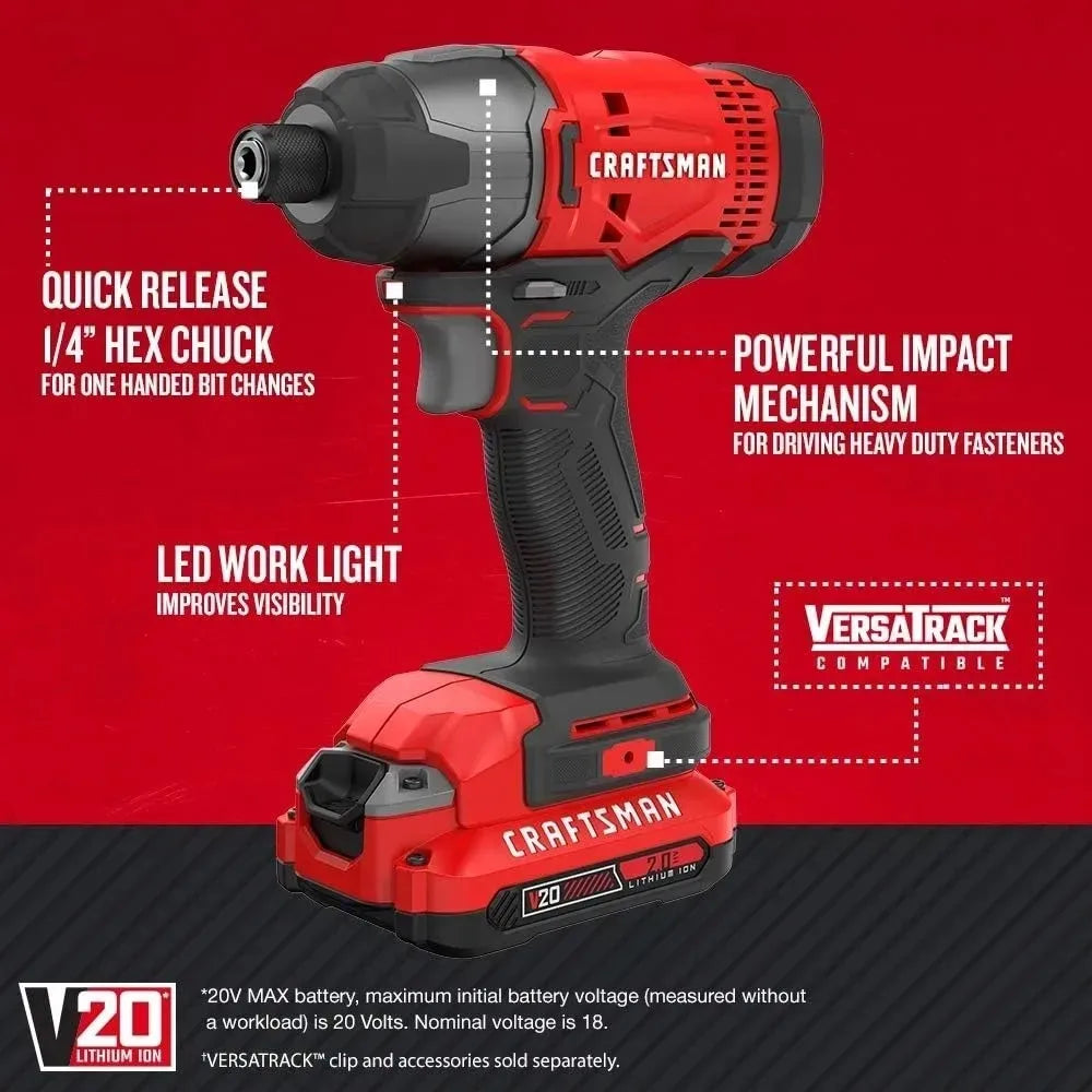 7 Tool, 20V Cordless Drill Combo Kit (CMCK700D2)