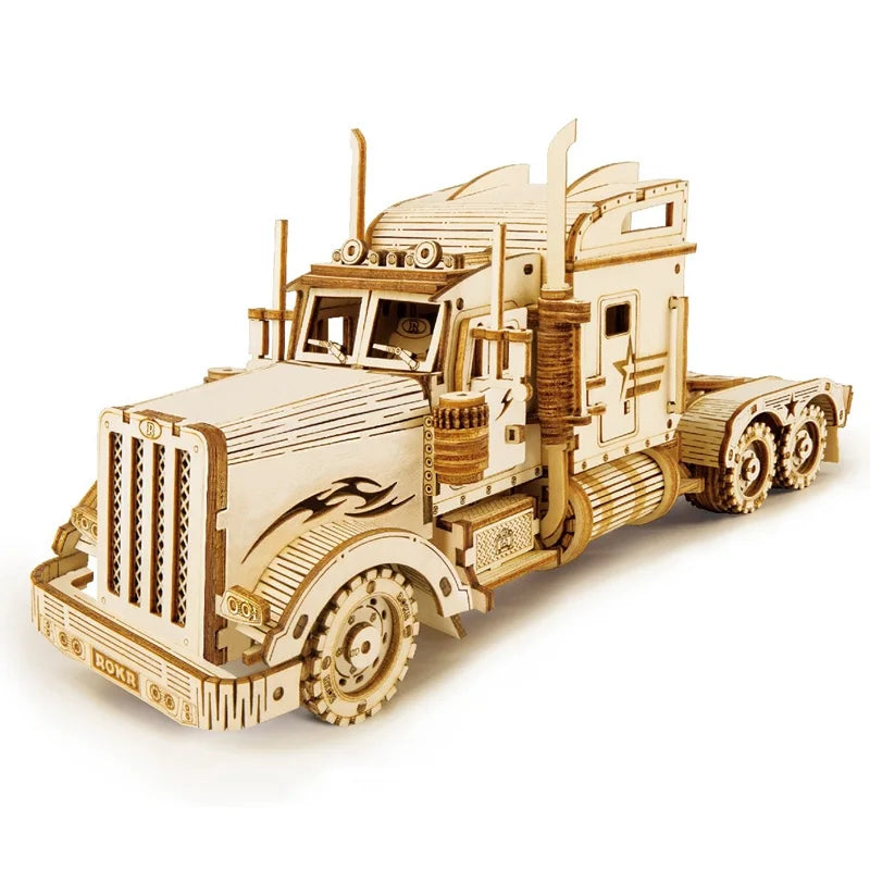 3D Wooden Puzzle, Model Building Kits for Kids and adults