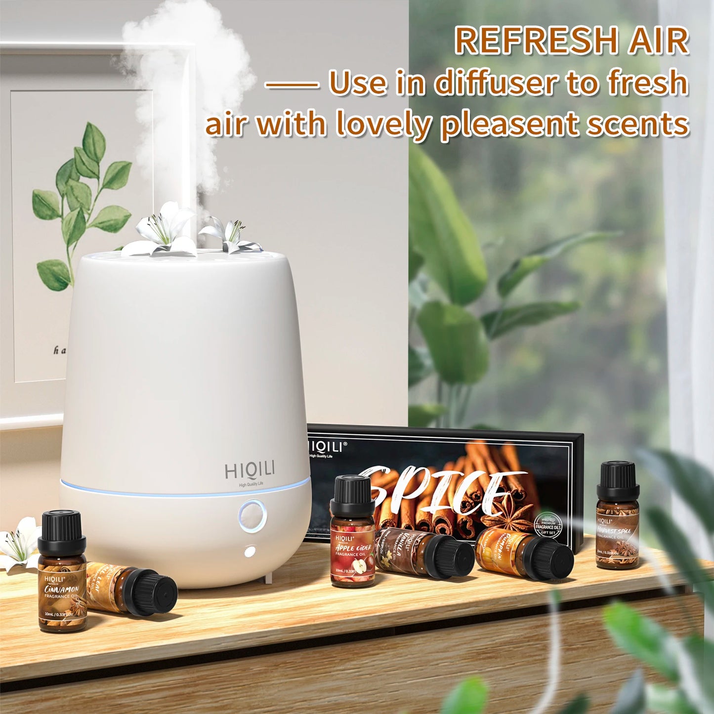 HIQILI Spice Fragrance Oils, TOP 6 Gift Set