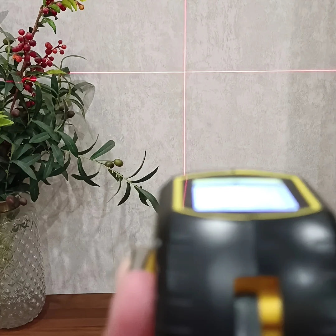 3-in-1 Laser Range Tape Measure With Battery
