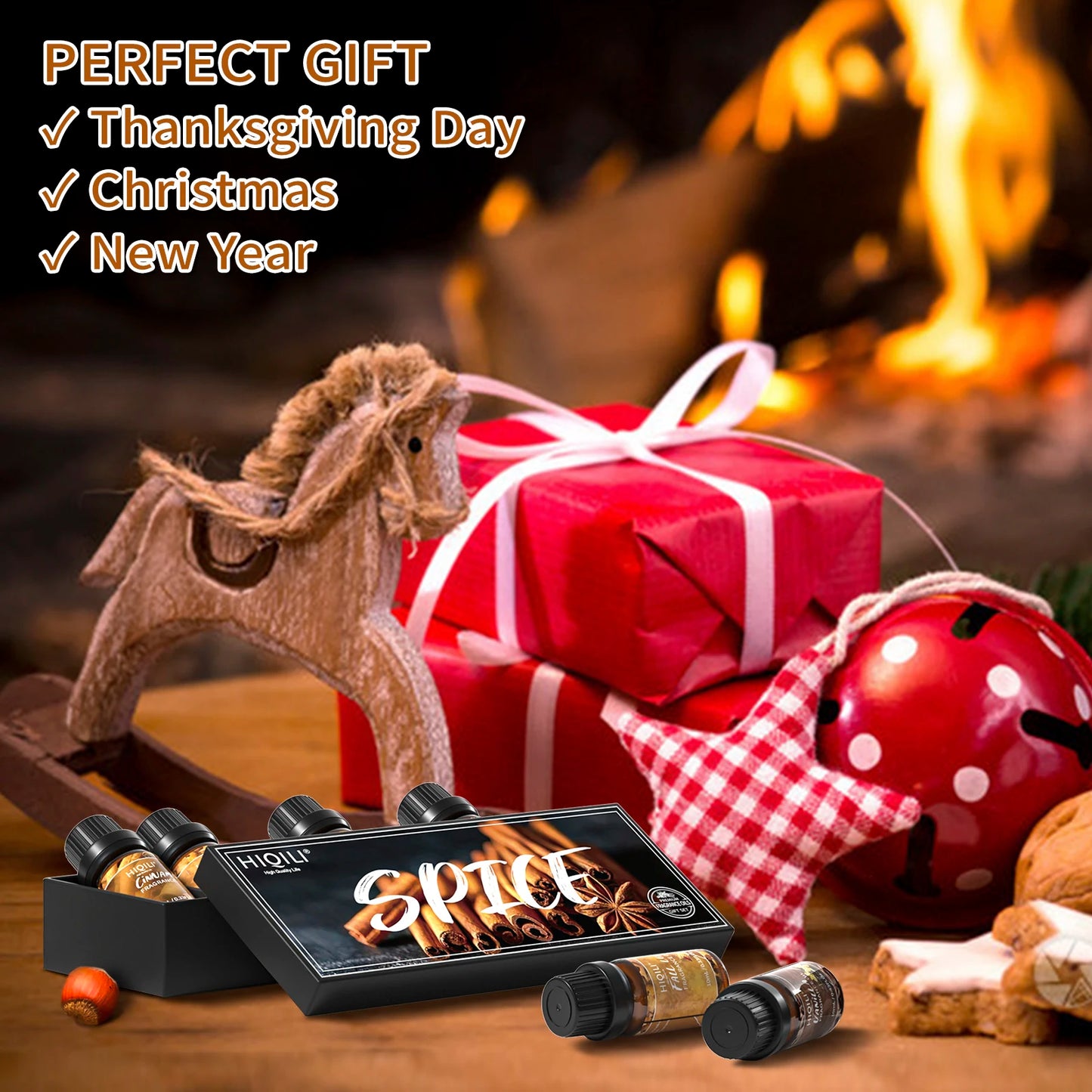 HIQILI Spice Fragrance Oils, TOP 6 Gift Set