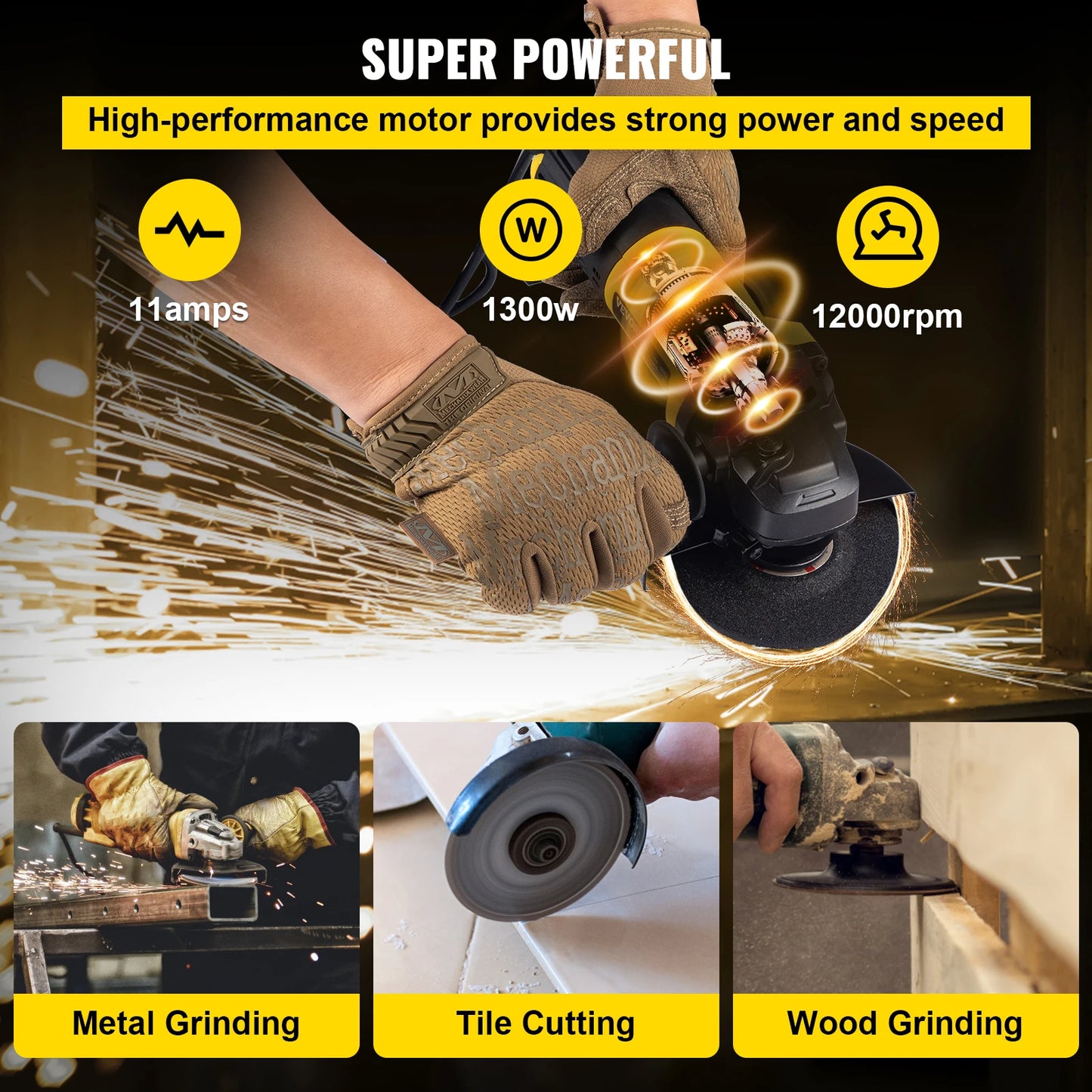 VEVOR Electric Angle Grinder