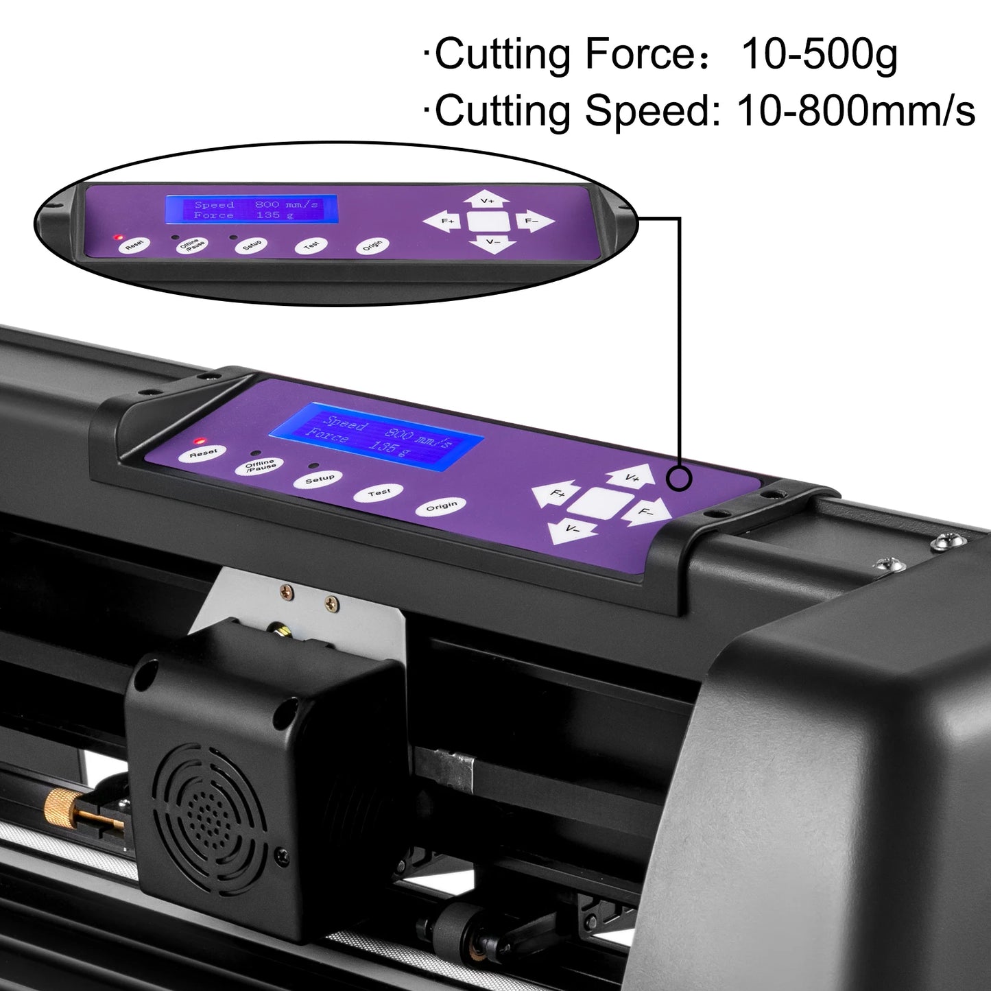 VEVOR 14 Inch Vinyl Cutter Machine 375mm Plotter Printer Signmaster