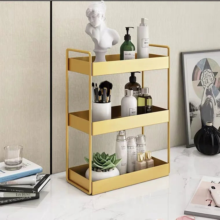 Double Layer Cosmetic Organizer Storage Rack