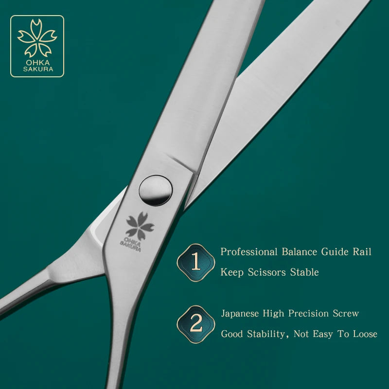 Professional pet beauty big curved scissors