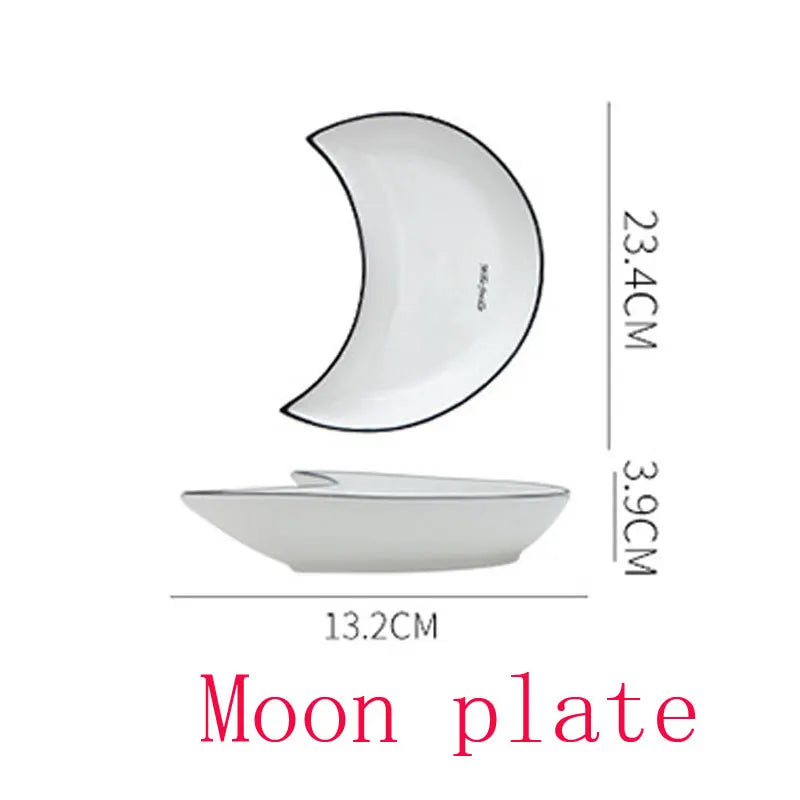 White Ceramic Plate Tableware