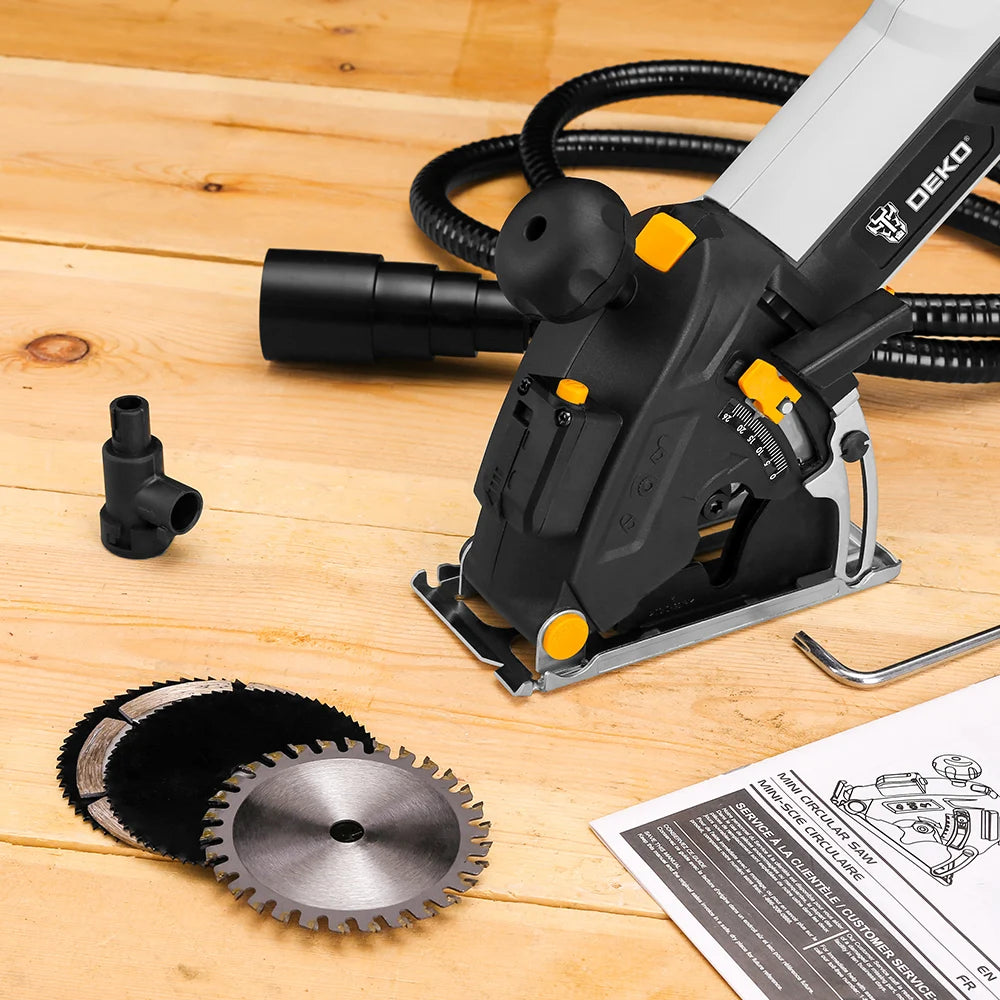 DEKO Mini Circular Saw with Laser