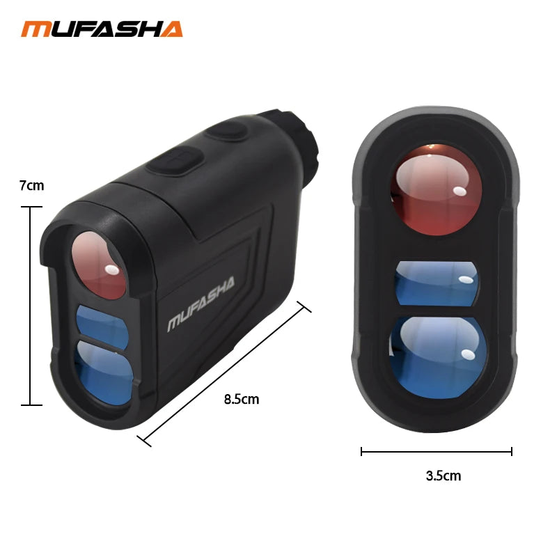 MUFASHA-Laser for Hunting/Golf w/Ramp Compensation, Angle, Height Measurement, Vibrations Feedback, Type-C