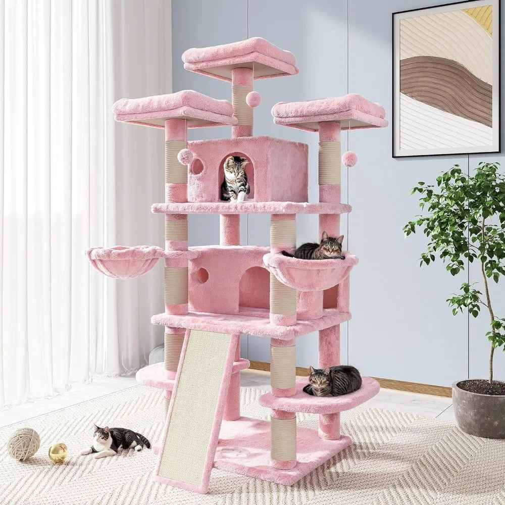 68" Cat Tree/Cat Tree House Towers