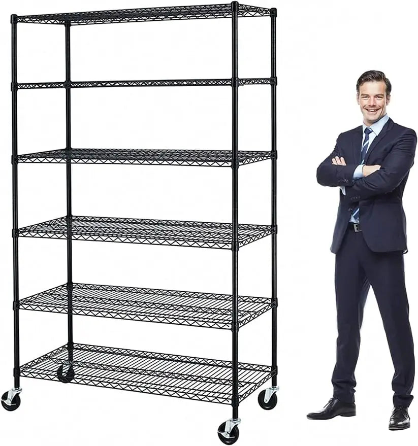 Commercial Heavy Duty Storage Shelving Unit, 6000Lbs Capacity