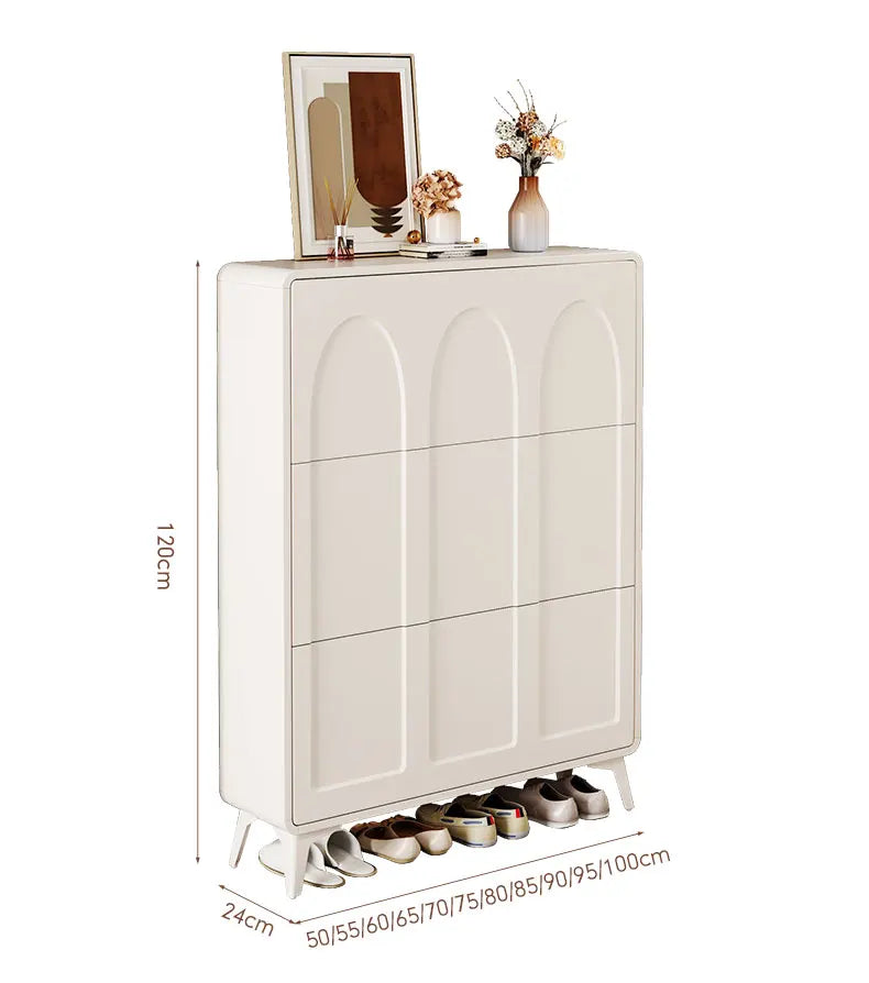 Italian Minimalist Narrow Shoe Cabinet