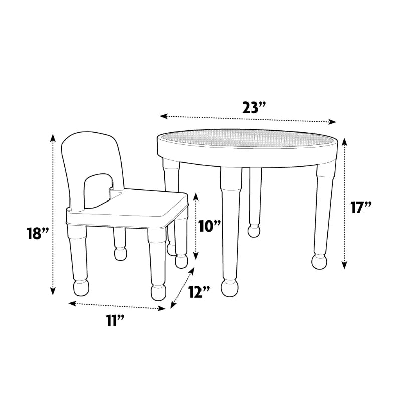 Humble Crew Playtime 2 in 1 Activity Table Chairs Set