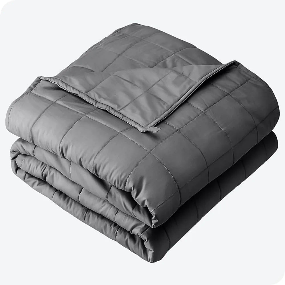 King Size 30lb (80" x 87") Weighted Blanket,  All-Natural 100% Cotton, Nontoxic Glass Beads