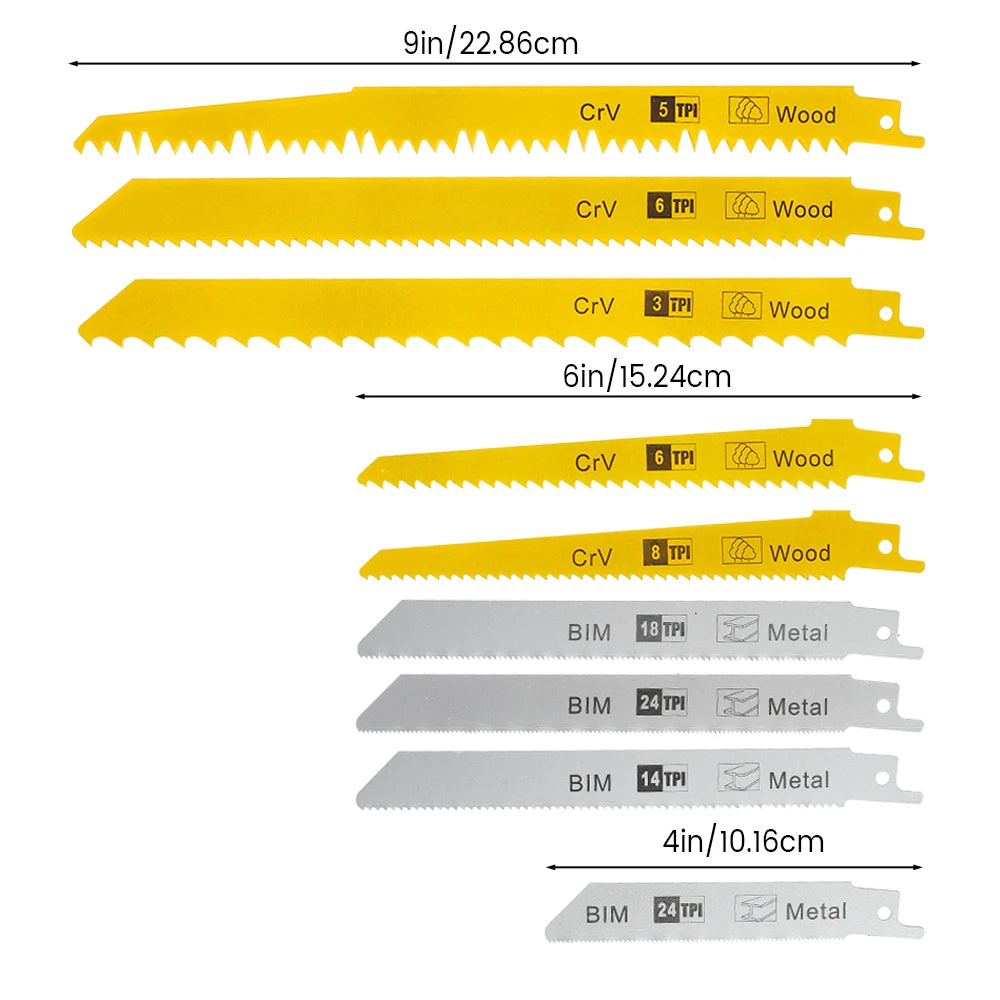 36Pcs/Set Reciprocating Saw Blades