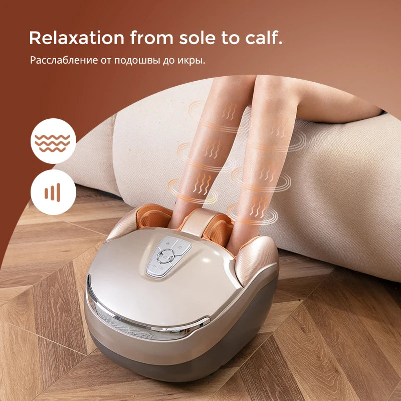 MARESE M7 Plus Electric Foot Massager With Deep Vibration Massage Heated Rolling Kneading Air Compression Healthy Gift