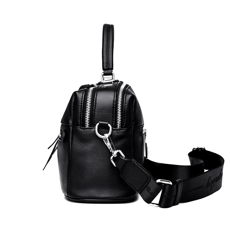 Soft Genuine Leather Cowhide Shoulder Bag