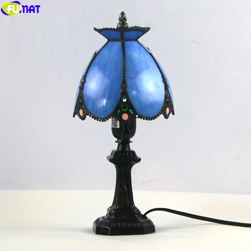 Tiffany Retro Stained Glass Table Lamp/Night Light