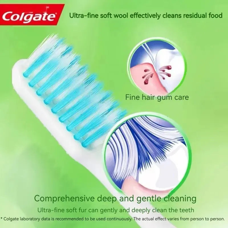 Colgate 6 Packs Toothbrushs, Fine Soft Medium