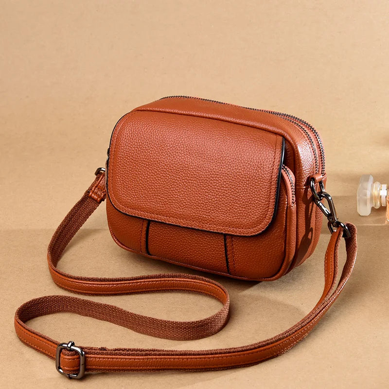 100% Cowhide Crossbody Bag