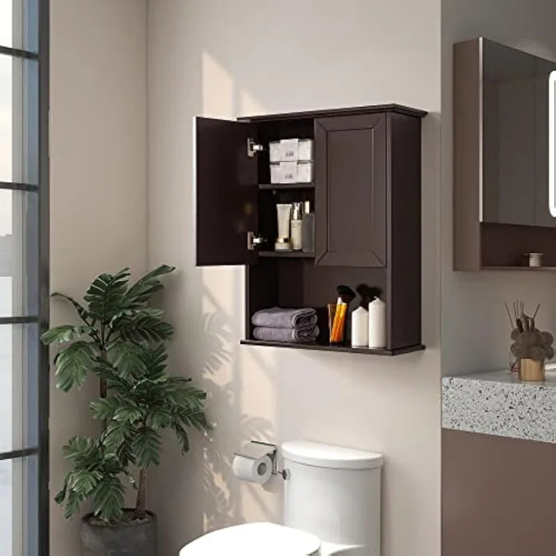 Bathroom Wall Cabinet, w/Adjustable Shelf, 6 colors available