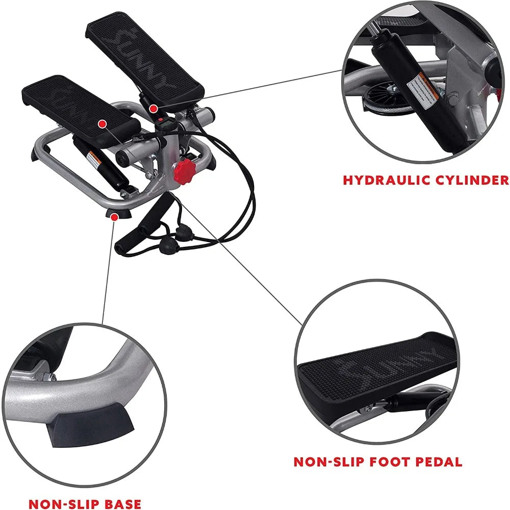 Mini Stair Stepper with Resistance Bands