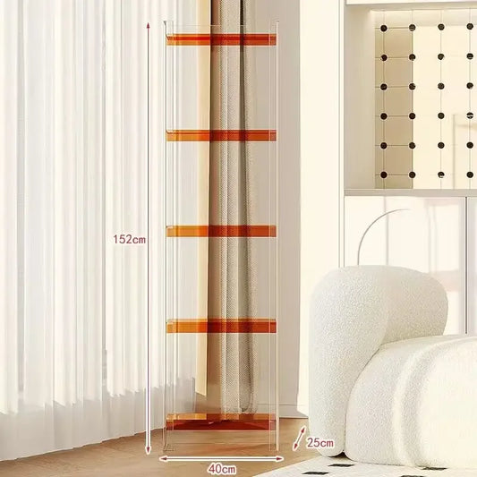 Nordic Luxury Narrow Acrylic Corner Shelf