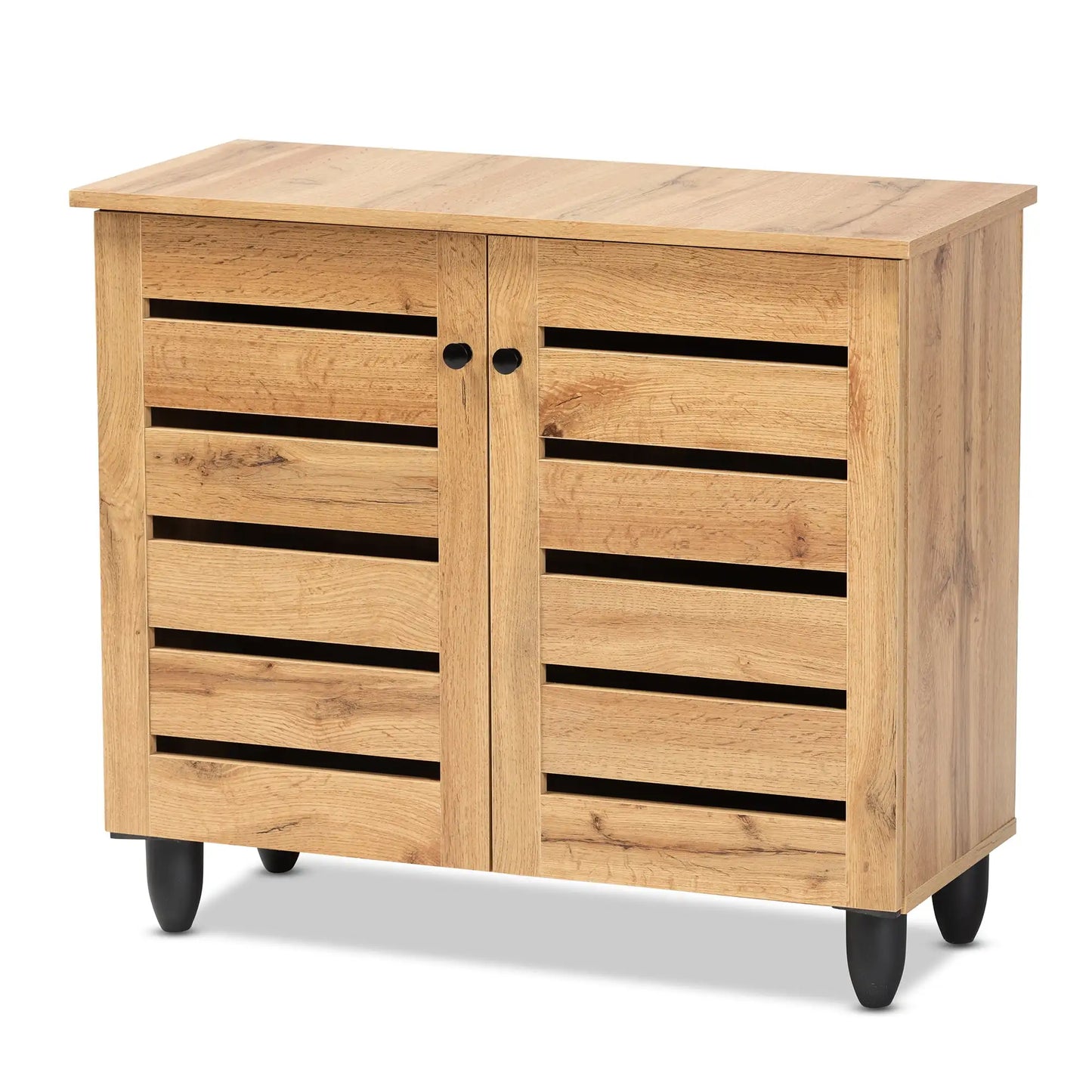 Gisela Modern/Contemporary Oak Finished 2-Door Storage Cabinet