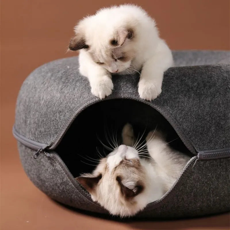 Felt Cat House/Tunnel Interactive Toys