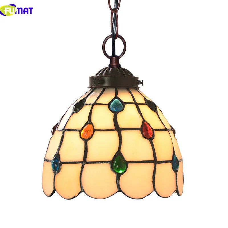 Tiffany Style Stained Glass Pendant Light