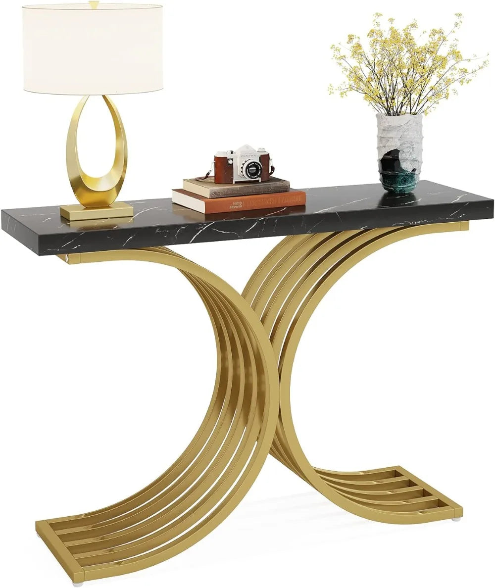 Gold Console, Hallway, Entryway Table 40"