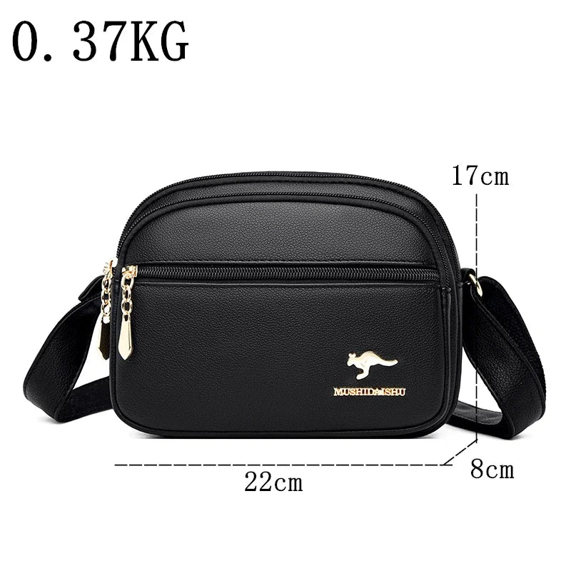 High Quality Soft Leather Purse, Multi-pocket Wear-resistant Bag