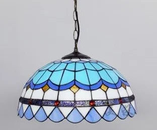 Tiffany Style Stained Glass Pendant Light