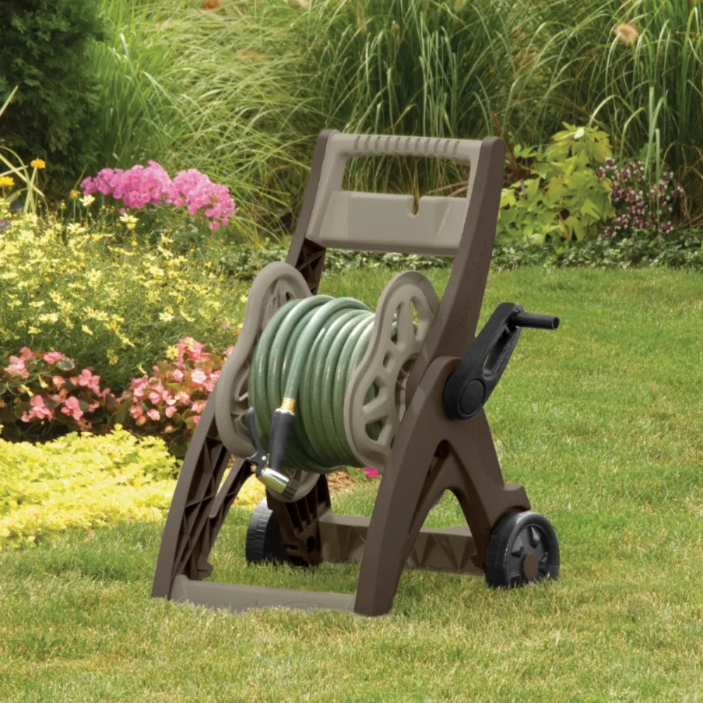 Suncast 175 Ft. Hosemobile Hose Reel Cart Mocha and Taupe