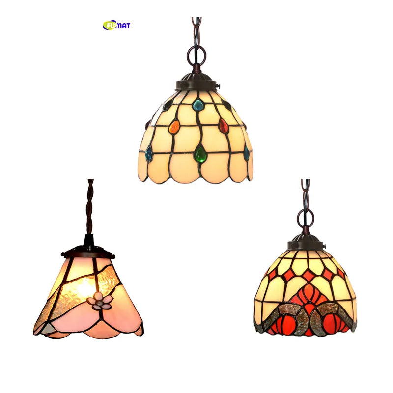 Tiffany Style Stained Glass Pendant Light