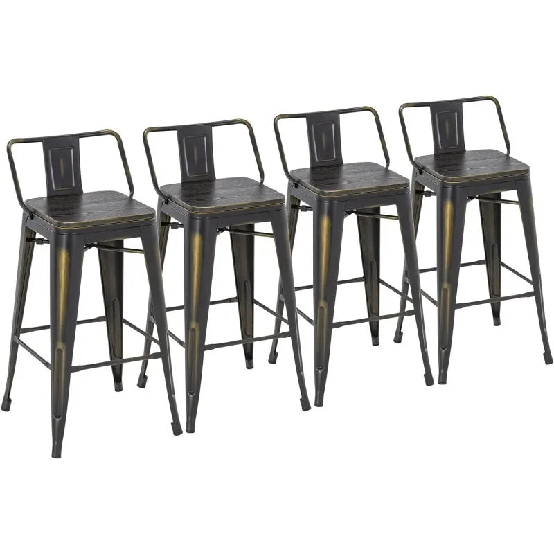 Set of 4 - 26" Kitchen Bar Stools Counter Height