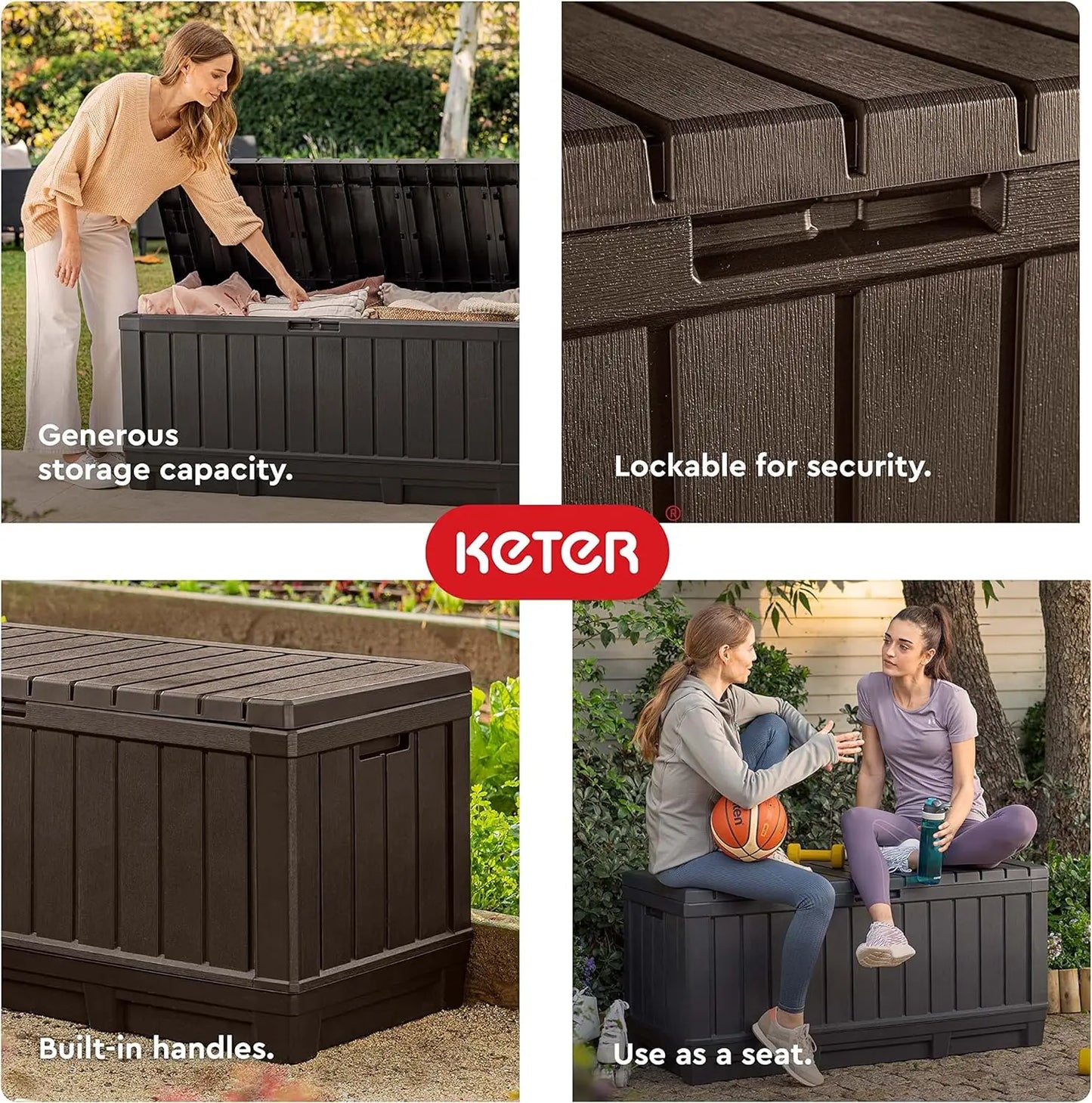 Kentwood 92 Gallon Resin Deck Box