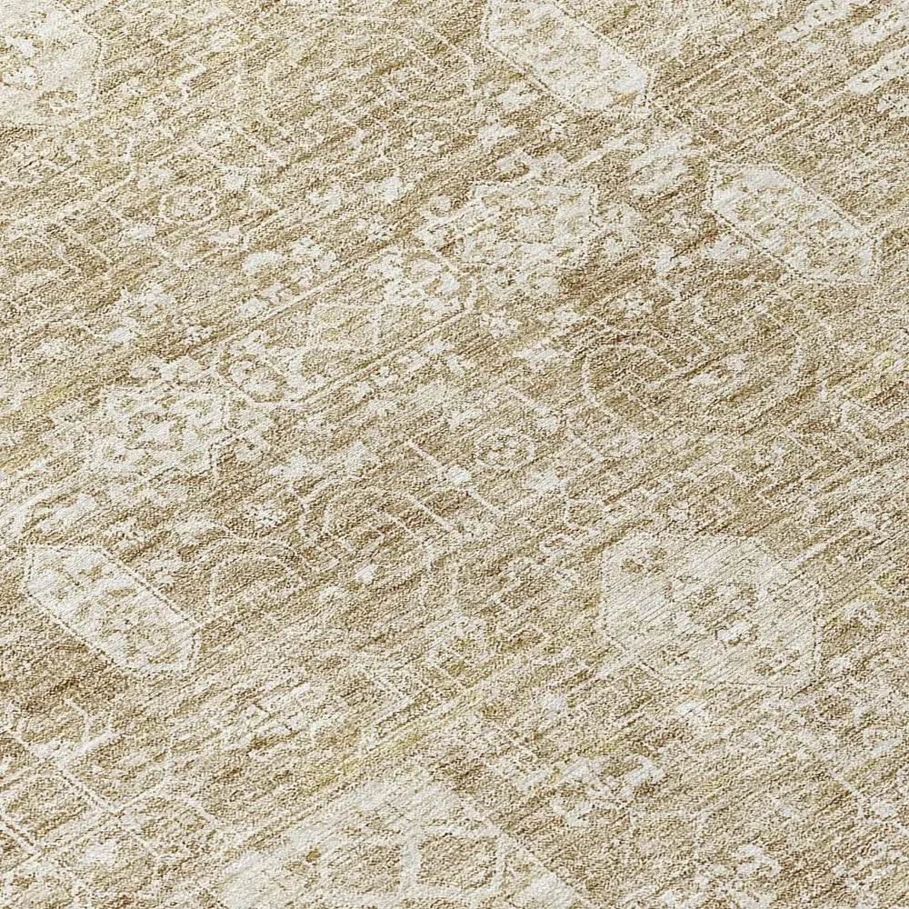 Beige 10' X 14' Indoor Outdoor Area Rug