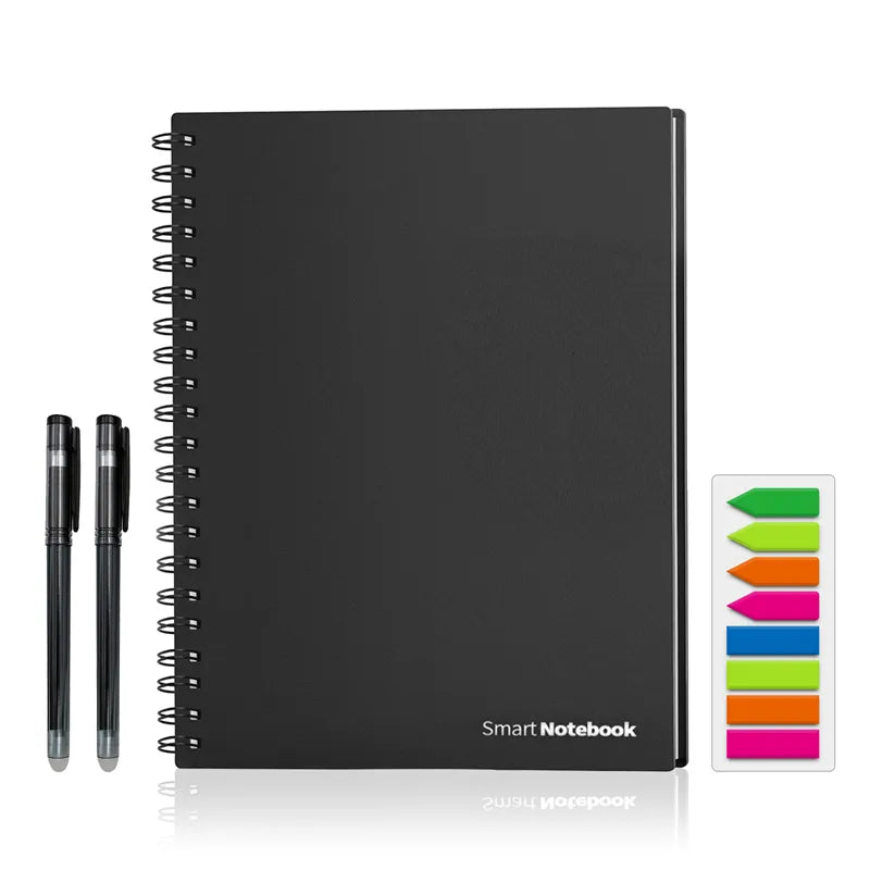 A4 Reusable Digital Smart Notebook  Lined Dotted w/Erasable Pen