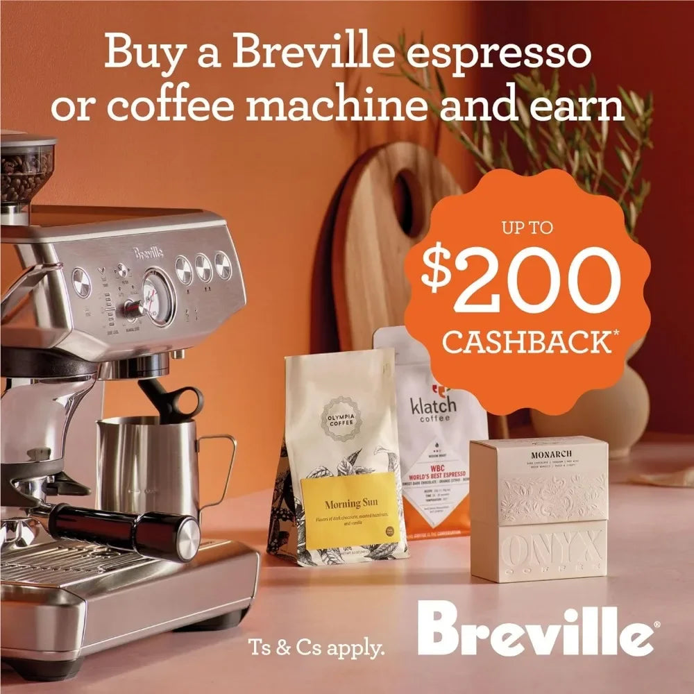 Breville Barista Express Espresso Machine, Black Sesame, BES870BSXL, 2