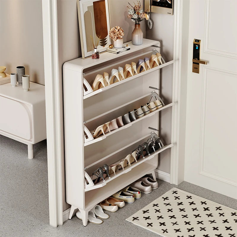 Italian Minimalist Narrow Shoe Cabinet