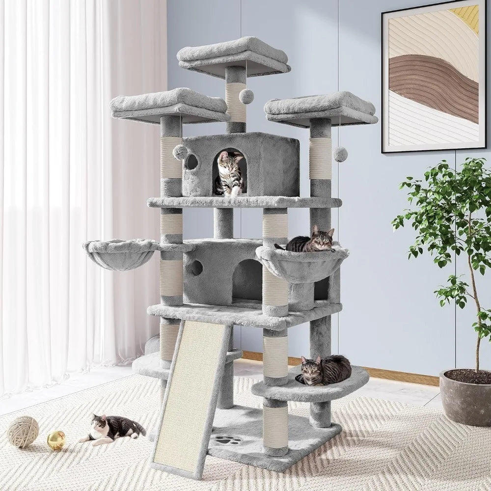 68" Cat Tree/Cat Tree House Towers