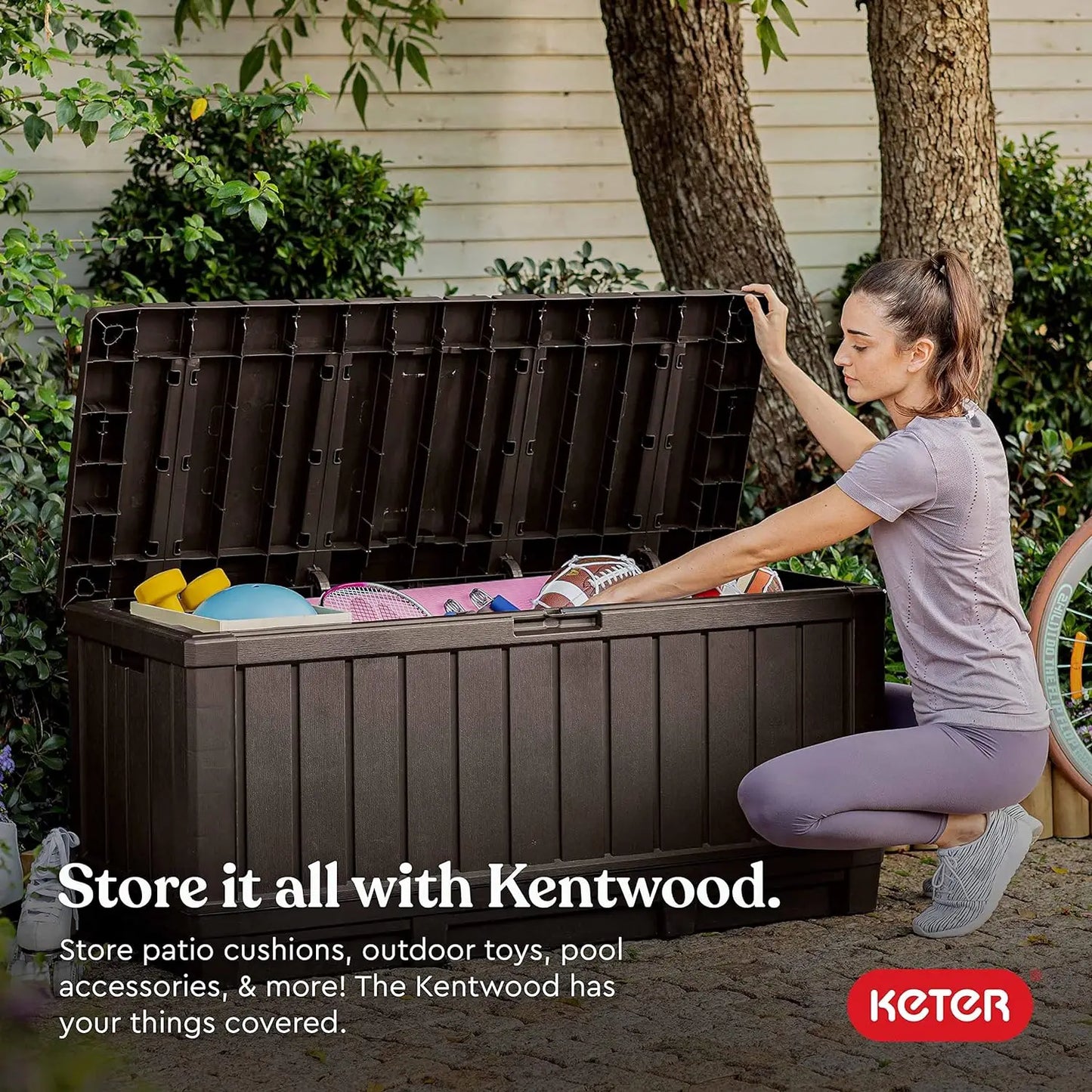 Kentwood 92 Gallon Resin Deck Box