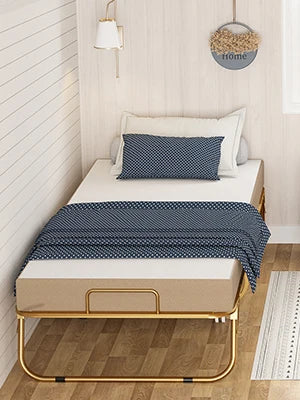 Guest Bed on Wheels, Luxury Gold, Multifunction-bed 75” X 31”