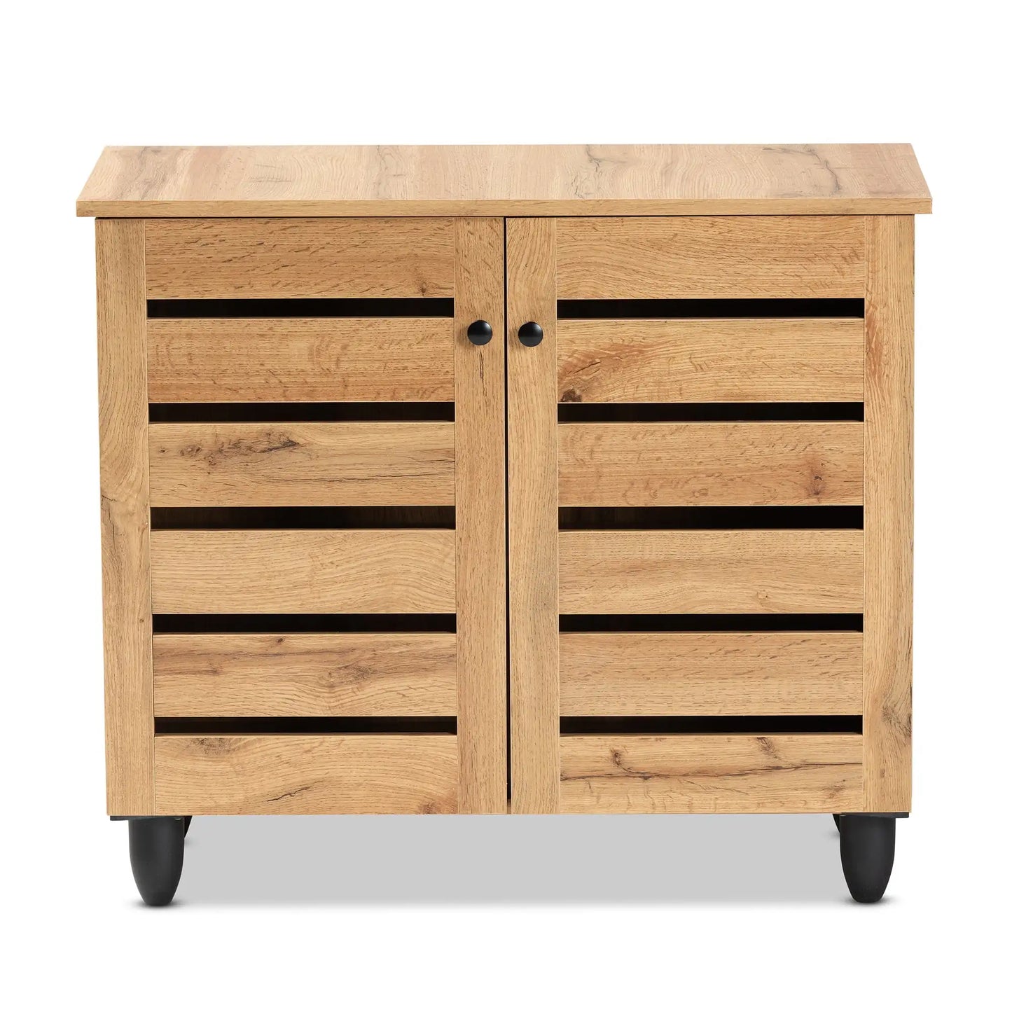 Gisela Modern/Contemporary Oak Finished 2-Door Storage Cabinet