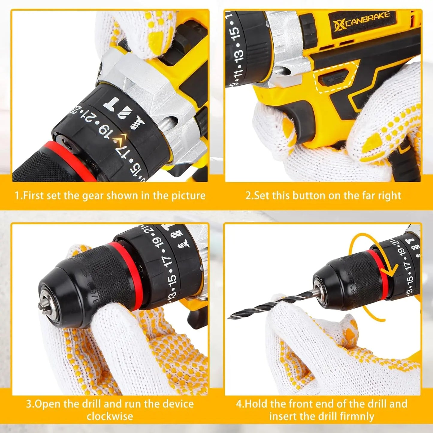 120PCS 21V Cordless Drill Set 3/8" Keyless Chuck of Metal & 25+3 Clutch w/Impact 2 X 2.0Ah Battery & Fast Charger