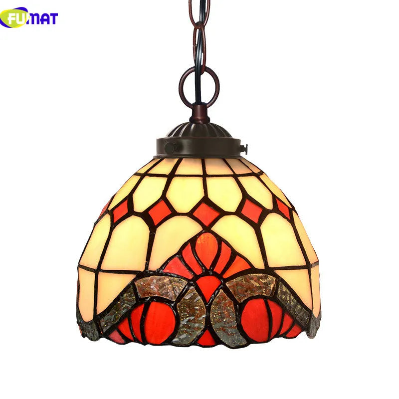 Tiffany Style Stained Glass Pendant Light