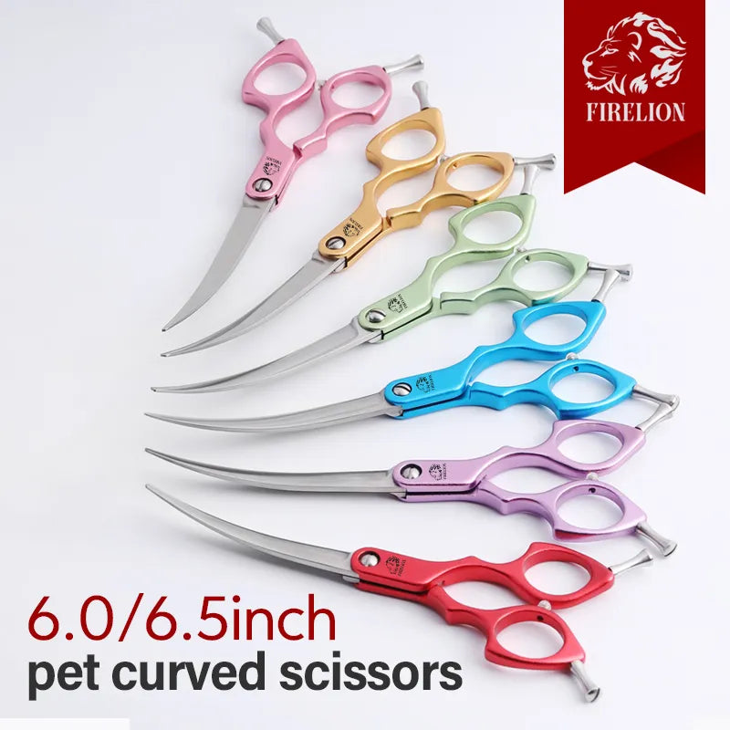 FIRELION Professional 440C 6.0/6.5" Dog Grooming Scissors