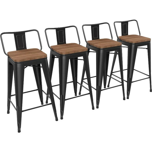 Set of 4 - 26" Kitchen Bar Stools Counter Height