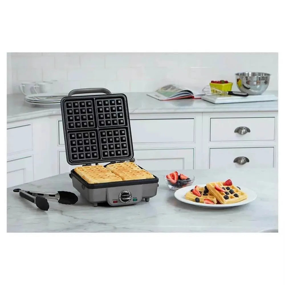 2023 Belgian Waffle Maker with Pancake Plates